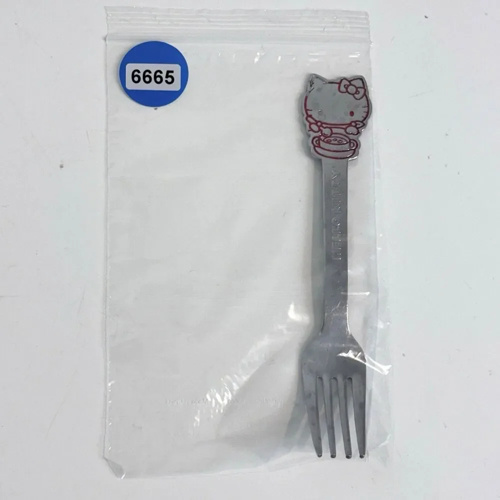 Vintage 1976 Hello Kitty Stainless Steel Child's Fork Utensil Sanrio